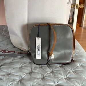 Dooney & Bourke Gray Leather Belt Bag
